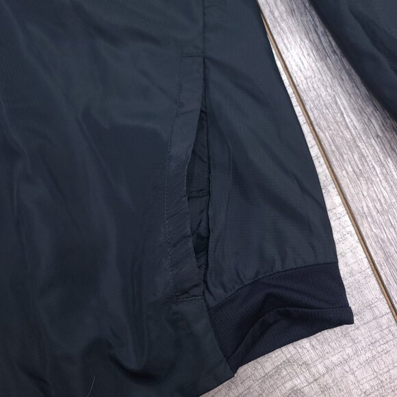 Fabletics Mens Windbreaker Jacket XL Black Interval Vented Lightweight Full Zip - Picture 7 of 8